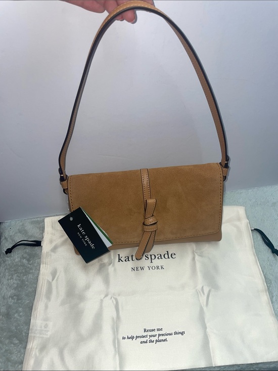kate spade Handbags - NWT Kate Spade Small ‘Loop’ Suede Shoulder Bag